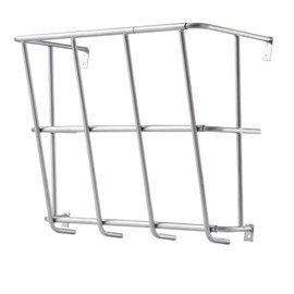 Happybuy Livestock Hay Feeder, 18.5 Gallons Large Capacity, Heavy-Duty Steel Goat Hay Rack,24.4" Long Wall Mounted Horse Hay Holder, Multiple Sided Feeding Rack for Sheep Farm Livestock Indoor Outdoor