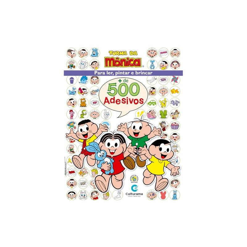500 stickers Turma da Mônica