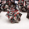 KANUBOZI Metal DND Dice Set 7PCS Tree Root Polyhedral Dice