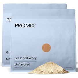 ProMix Nutrition Whey Protein Powder, Unflavored - Grass-Fed - ­Post Workout Fitness & Nutrition Shakes, Smoothies, Baking & Cooking Recipes - Gluten-Free & Keto-Friendly - 5 Pound (Pack of 2)