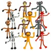 Playbees Bendable Mini Zoo Animals - 12 PCK - Flexible