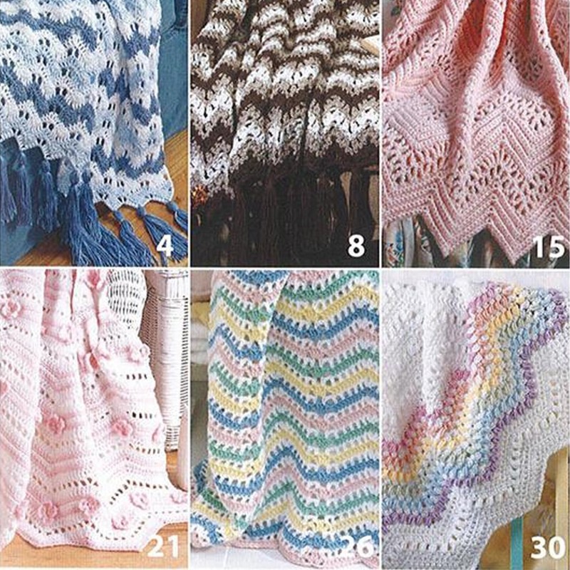 Leisure Arts Learn to Crochet Ripple Afghans Book