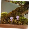 Outanaya Realistic Stone Mushroom Sculptures 4 Pack Mini Mushroom Statues