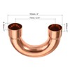 MECCANIXITY 180 Degree Return Bend Copper Fitting Welded Elbow Connection,