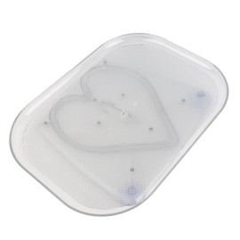 Lazy Susan Organizer Turntable for Cabinet, 360° Rotating Condiment Organizer Clear Lazy Susan Turntable with Anti Slip Suction Cups for Kitchen Pantry Refrigerator Bathroom Table (Small)