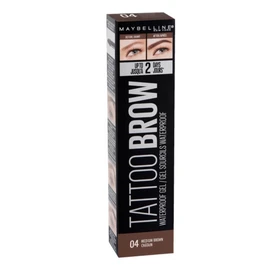 Maybelline Eyebrow, 04 Medium Brown, Tattoo Brow Longlasting Waterproof Eyebrow Gel