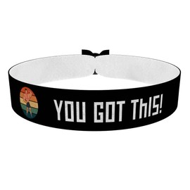 You Got This - Stoffarmband mit Motiv für Motivation - Wasserfestes Satinarmband - Inspirierendes Motivationsarmband - Geschenk für gute Laune und Selbstvertrauen - Handgemachtes Achtsamkeitsarmband