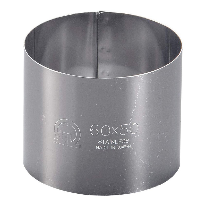 遠藤商事 業務用 セルクルリング丸型 φ60×H50mm 18-0ステンレス 日本製 WSL08023
