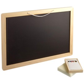 Small Foot Tafel Bunte Holz inkl. Kreide und Schwamm, für Schulkinder und Kinder ab 4 Jahren, 3497