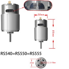 2 Pieces 24 V RS550 40000 RPM Children's Electric Car Motor Upgrade High Speed Motor for Children Ride on Car Spare Parts