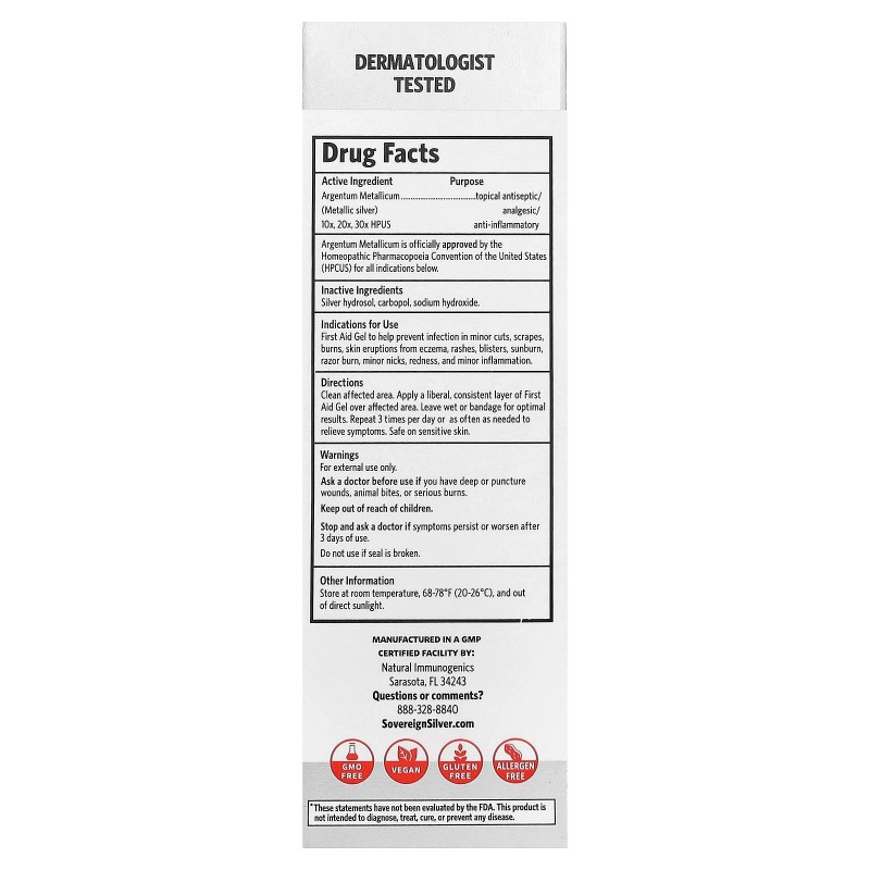 First Aid Gel, 1 fl oz (29 ml)