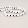 GAVU Handmade White Holwith Stone Beads Necklace for Men 50