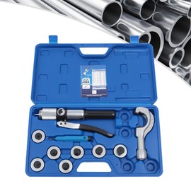 CT-300 Hydraulic Tube Expander,7 Lever HVAC Swaging Tool Kit with Tube Cutter and Deburring Tool,3/8 to 1-1/8inch Hydraulic Copper Tube Expander Tool