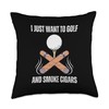 I Just Want To Golf And Smoke Cigars Tee Fairway