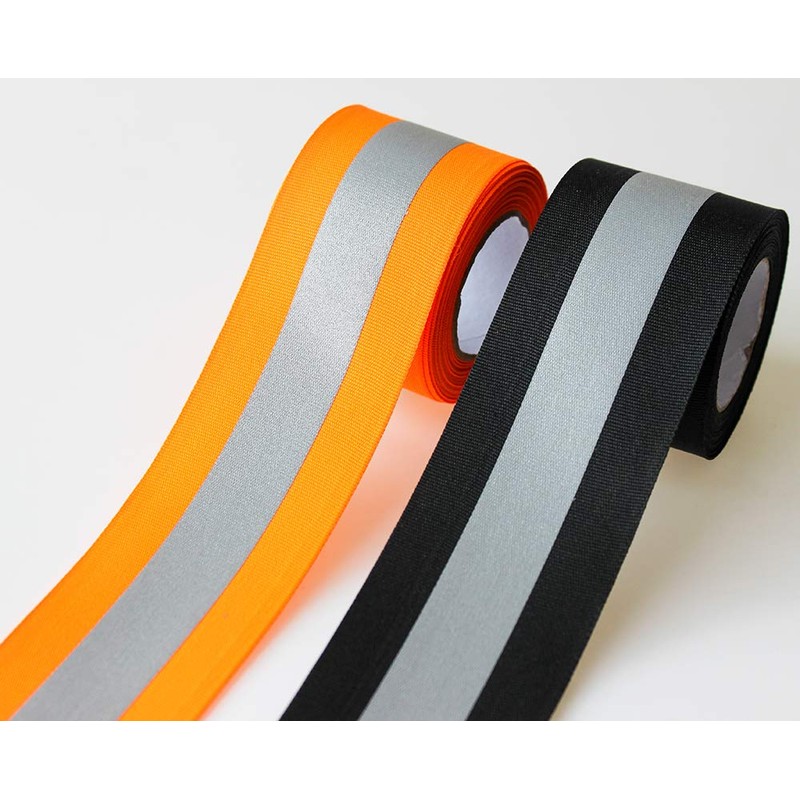 JINBING Sew On Silver Reflective Tape for Clothing Safety Fabric