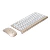 Keyboard Mouse Combo Wireless 2.4G USB Ultraslim Portable Ergonomic Wearproof