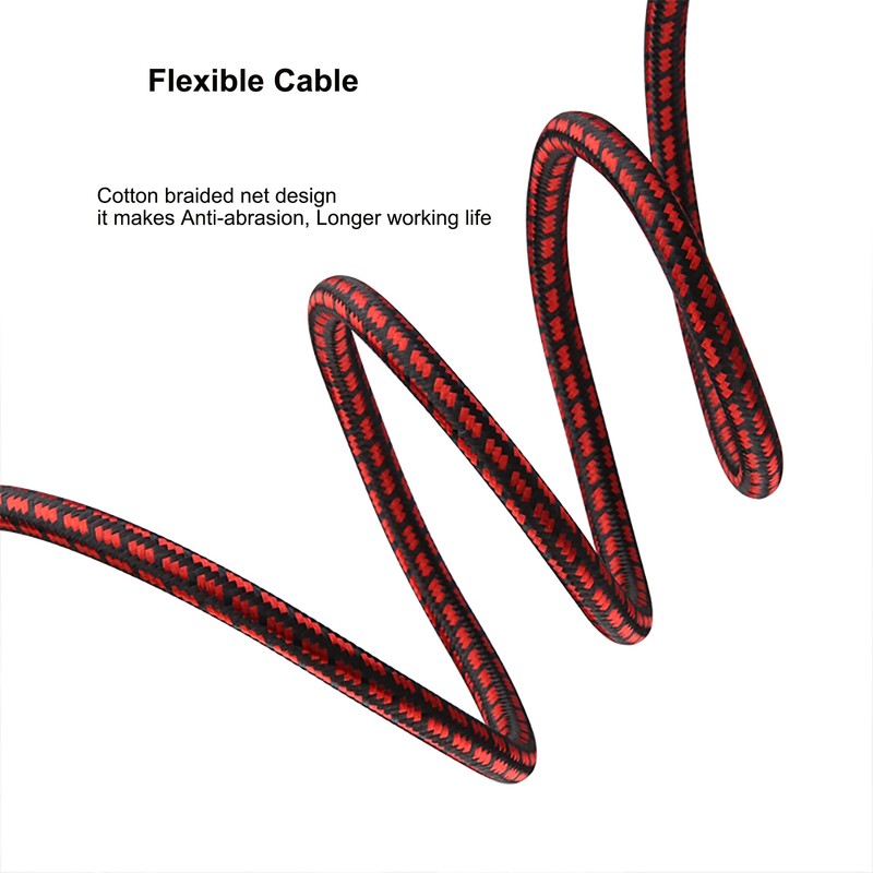 Primeda 3.5mm Aux Cord 6.5ft/2m,Audiophile Stereo Audio Cable Braided Gold-Plated