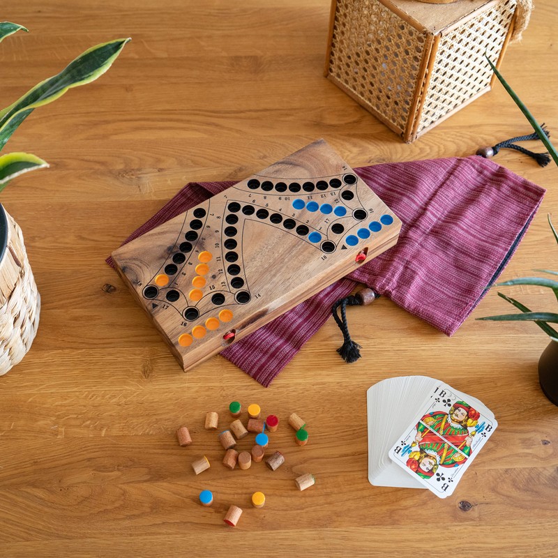 LOGOPLAY Tock for 4 Players - Board Game with Playing