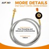 Aupoko Camping Gas Stove Extension Hose 1m, Camping Fuel Canister