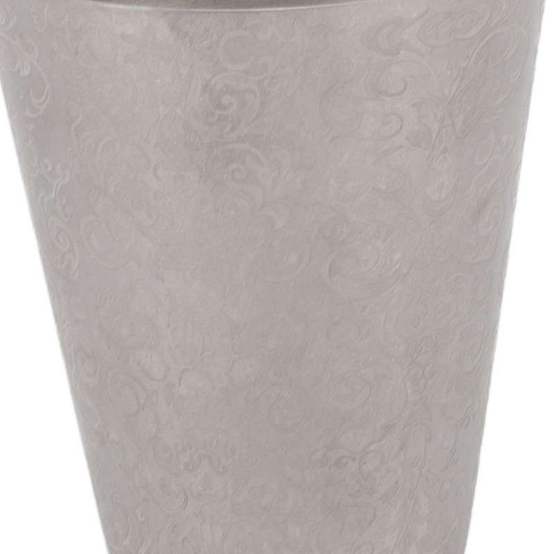 Stainless Steel Mixing Glass Shaker Floral Engraving Pattern Metal Drink