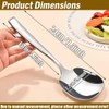 Txhlyx X-Large Buffet Serving Spoon,Square head Spoon,316L Stainless Steel Heavy