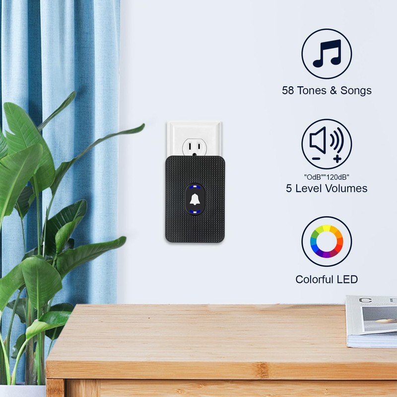 DAYTECH Wireless Door Window Sensor Alarm, Door Open Chime, Entry