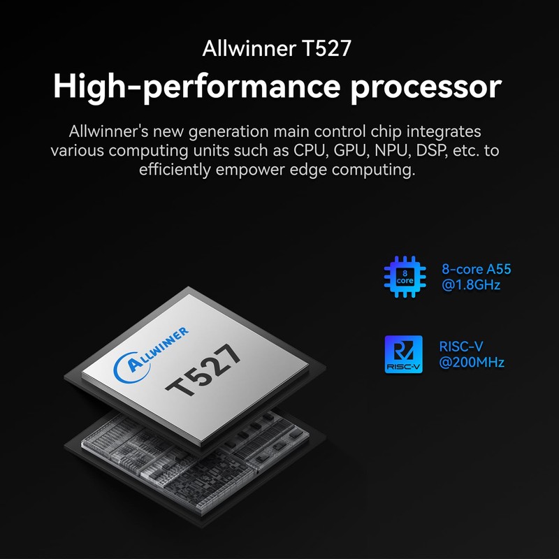 Orange Pi 4A 2GB Allwinner T527 with RISC-V Coprocessor Single