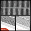 A-Premium - Filtro de aire de cabina de 2 piezas