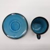 Utsuwa Roan Mino Ware Higashiyama Kiln "Turkish Blue" Coffee Cup