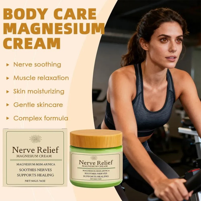 Crema Corporal Hidratante Para Rodillas Nerve-relief-magnesi