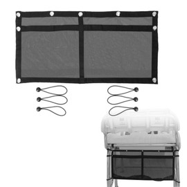 32 Inch Boat Storage Bag Car Storage Mesh Bag Hanging Mesh Organizing Bags Boats and Car Organizing Accessories with 6 pcs Elastic Ring