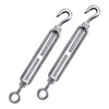 (Pack of 2) Turnbuckle Wire Tensioner M8 Adjustable Turnbuckles Hook