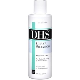 DHS Clear Shampoo Fragrance Free 8 oz (Pack of 5)