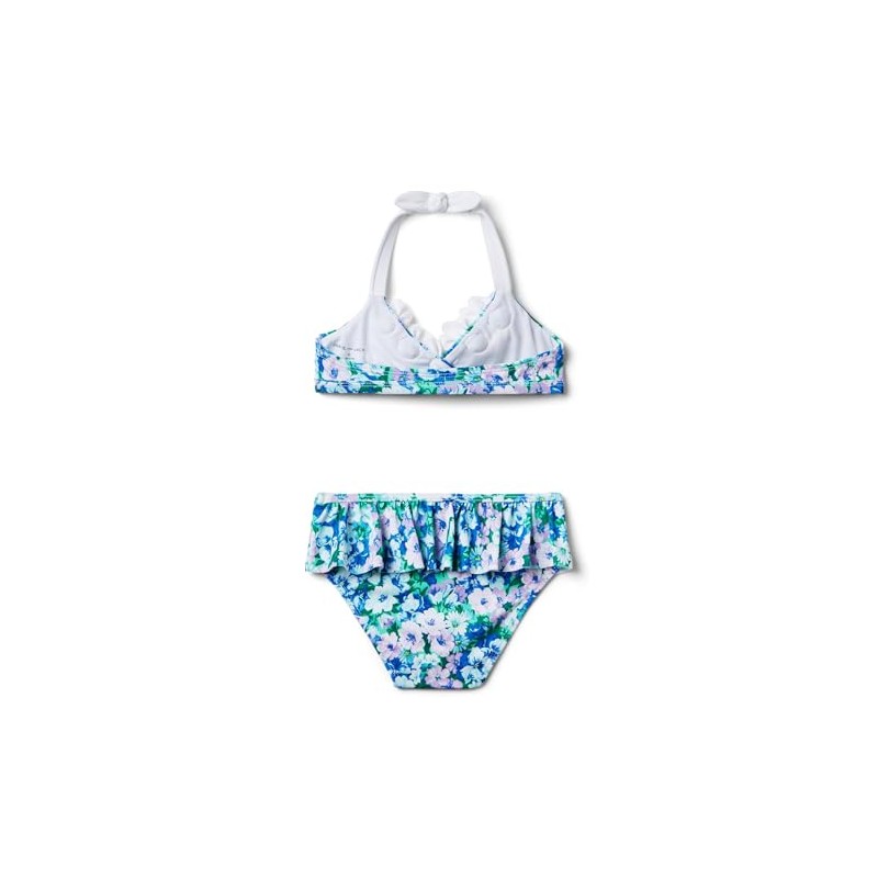 Janie and Jack Girls' Floral Two Piece Swimsuit (Toddler/Little Big