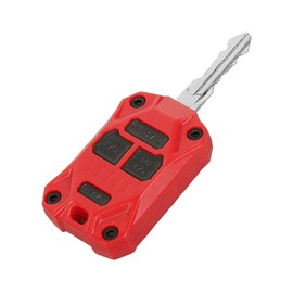 USSKYBOY Injection Molded Key Fob Cover Accessories for Jeep Wrangler JK 2007-2018, Red, Small