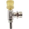 Brass Faucet Adapter – Bleeder T, Garden Hose Threads, Water