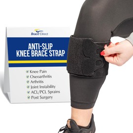 Brace Direct Anti-Slip Knee Brace Strap L2397 – Adjustable Under-Brace Fit for Slip Prevention & Chafing Protection – Universal Knee Brace Enhancer