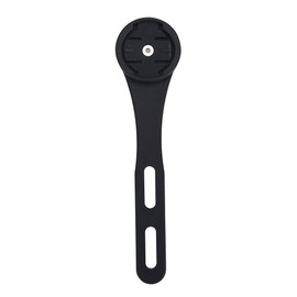 Dilwe Computer Bike Mount, ABS Easy to Install Integrated Handlebar Holder with 2 Screws for Computer (Black)