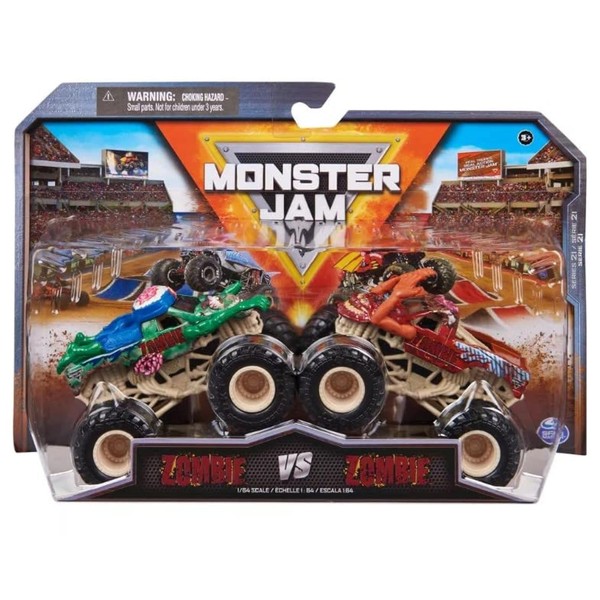 Monster Jam Zombie vs Zombie, 1:64 Scale Double Pack