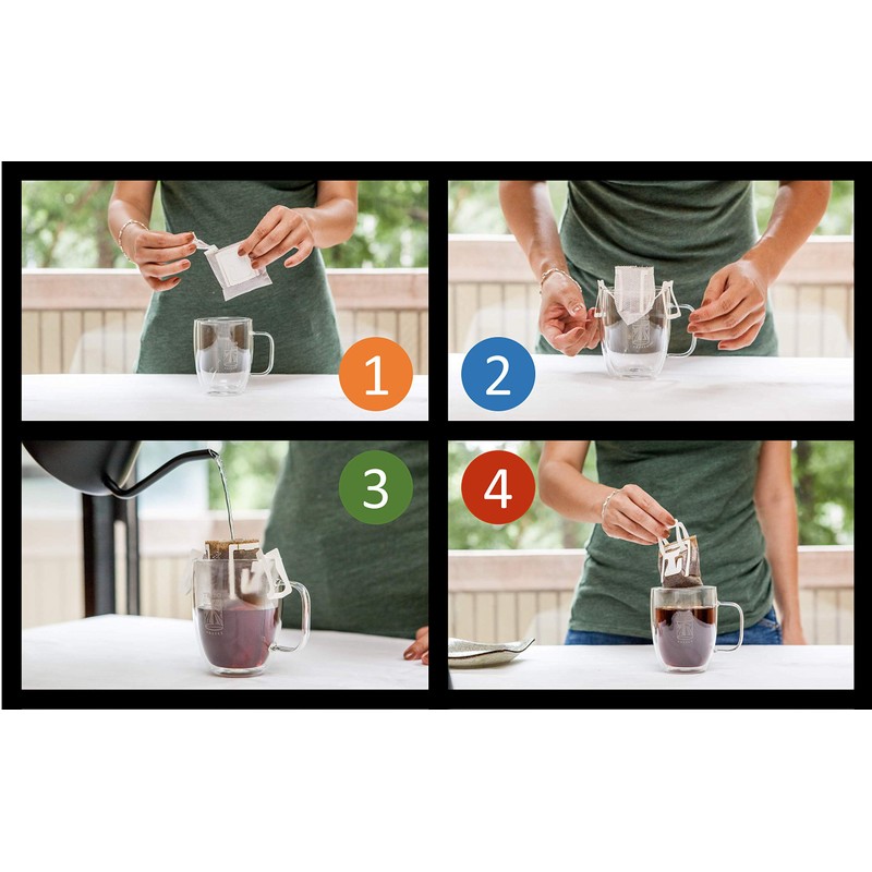 Tribo Coffee Single-Serve Portable Pour Over Drip Coffee - Variety