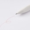 MUJI 02553029 Triangular Ballpoint Pen, White, Ink Black/Blue/Red, Lead Diameter