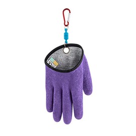 TOPIND Anti-Cut Fishing Glove Catch Fish Gloves Hunting Gloves Anti-Slip and Waterproof PE Wire Woven Latex Fishing Hunting Gloves with Magnet Release Fishing Tools
