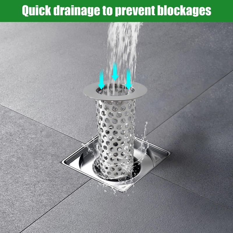 Commercial Floor Drain Strainer, 6'' Lip Diameter x 4" Tall