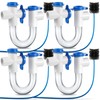 Gulfmew 3/4 Inch Standard Condensate Trap with Cleaning Brush, PVC