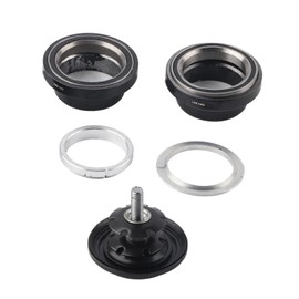 Ejoyous Road Bike Headset CNC Bicycle Steering External Sealed Bearing Bicycle Headset Aluminium Alloy 34 mm Bicycle Fork Headset for Cycling Bicycle Mountain Bike MTB MTB (Noir)
