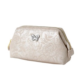 【アナスイ】 ポーチ ローズ柄 型押し（アイボリー） アナスイ/アナ スイ 婦人 レディース 001206-0001-01