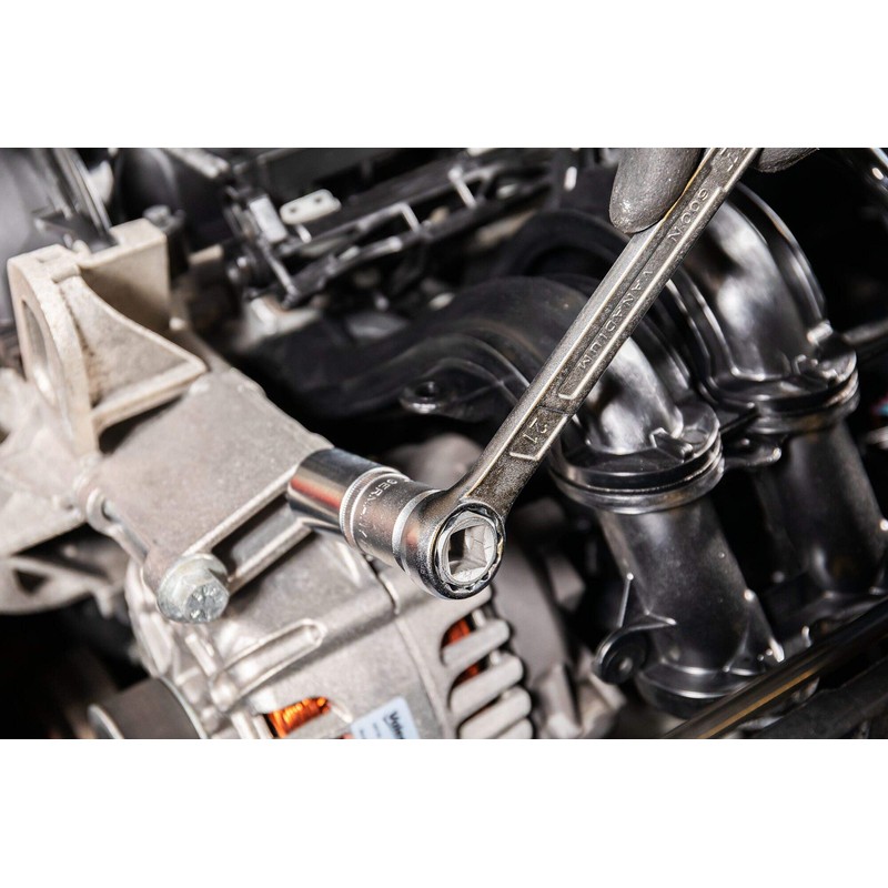 HAZET 844-10 75 mm Stud Bolt Extractor - Chrome-Plated/Polished