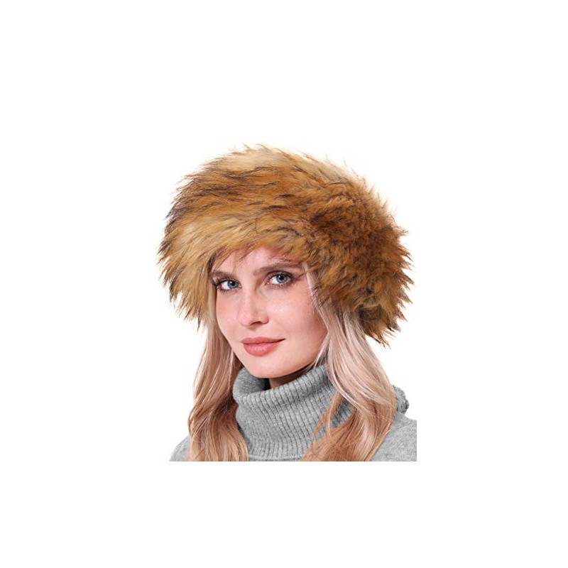 Faux Fur Headband with Elastic for Women's Winter Earwarmer Earmuff(One