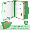 Skyygemm 12 Pack Classification File Folders Bulk with Divider and