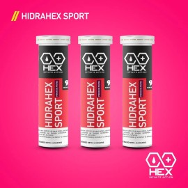 Tabletas Efervescentes Hex, Ponche De Frutas, 4 Tubos